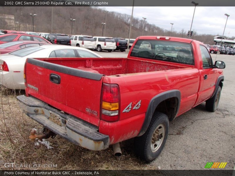 Fire Red / Graphite 2002 GMC Sierra 2500HD Regular Cab