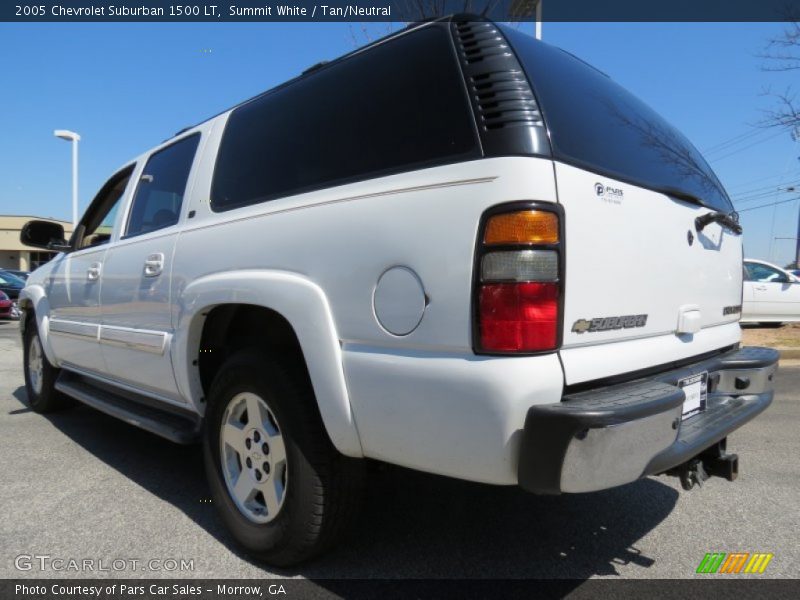 Summit White / Tan/Neutral 2005 Chevrolet Suburban 1500 LT