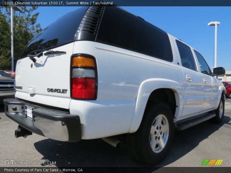 Summit White / Tan/Neutral 2005 Chevrolet Suburban 1500 LT