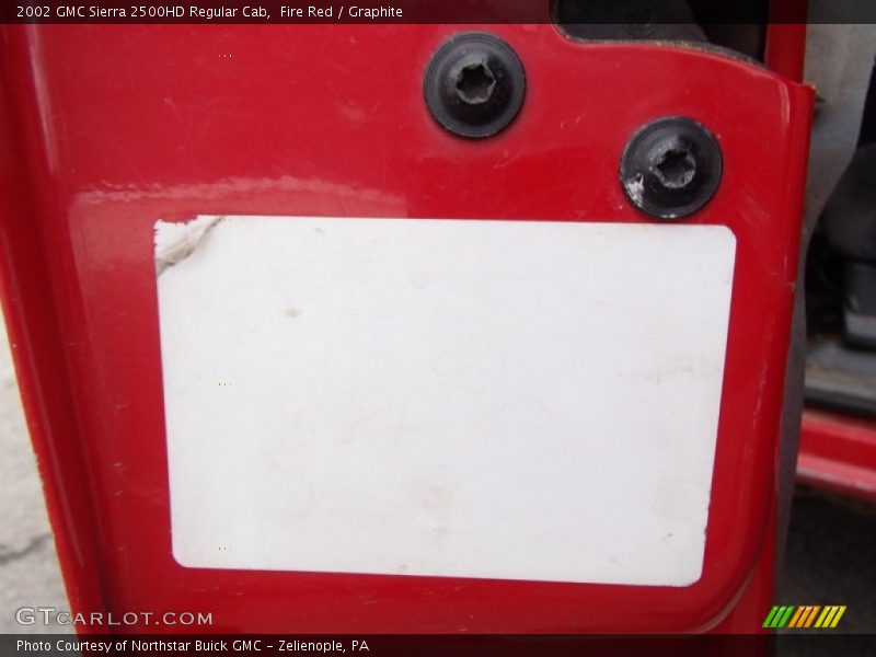 Fire Red / Graphite 2002 GMC Sierra 2500HD Regular Cab