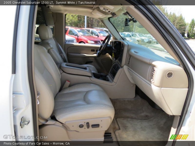 Summit White / Tan/Neutral 2005 Chevrolet Suburban 1500 LT