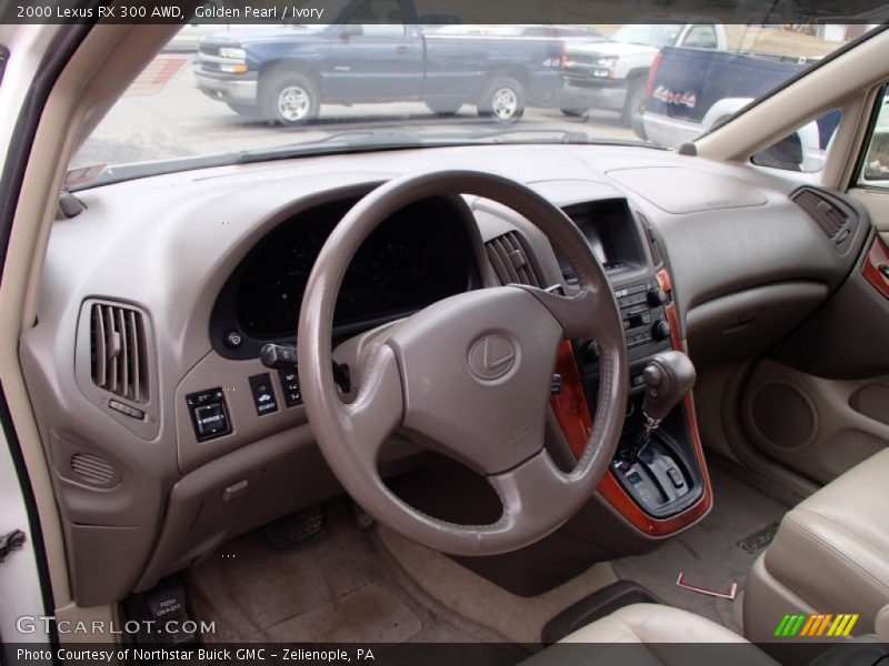Golden Pearl / Ivory 2000 Lexus RX 300 AWD