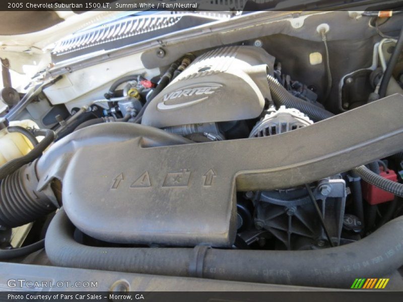 Summit White / Tan/Neutral 2005 Chevrolet Suburban 1500 LT