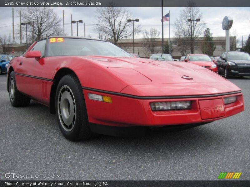 Bright Red / Saddle 1985 Chevrolet Corvette Coupe