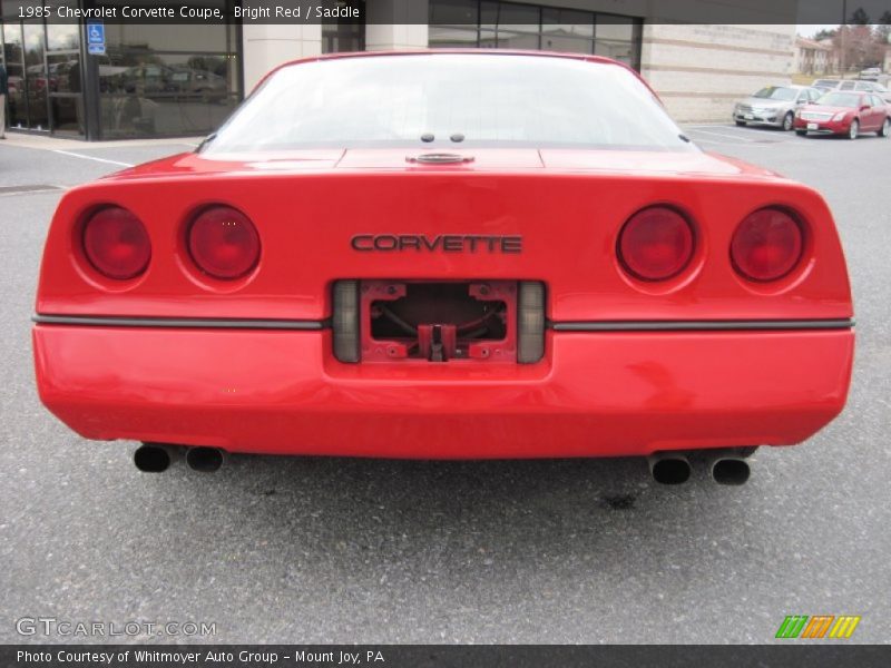 Bright Red / Saddle 1985 Chevrolet Corvette Coupe