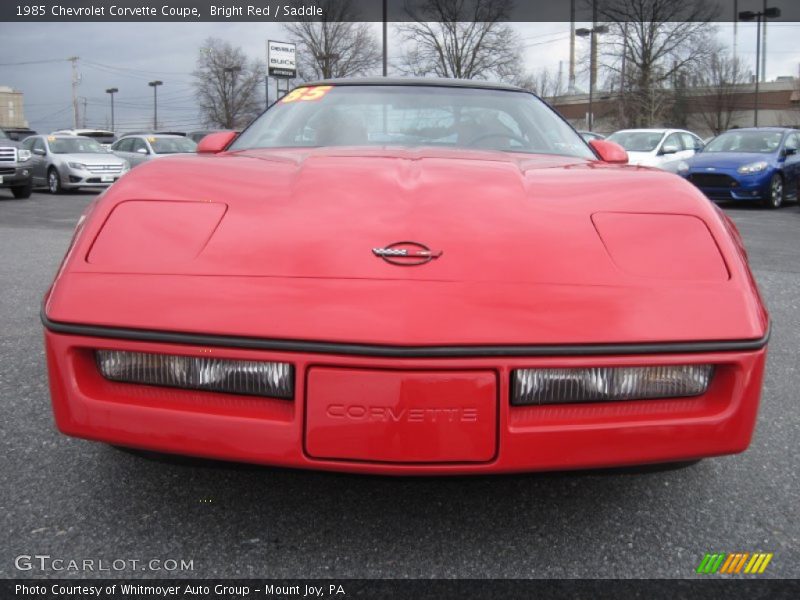 Bright Red / Saddle 1985 Chevrolet Corvette Coupe