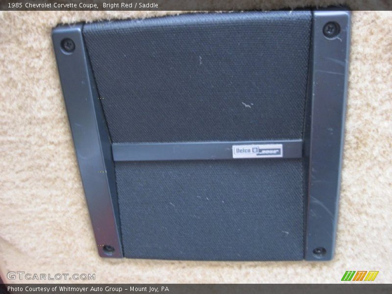 Audio System of 1985 Corvette Coupe