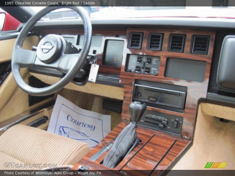 Dashboard of 1985 Corvette Coupe