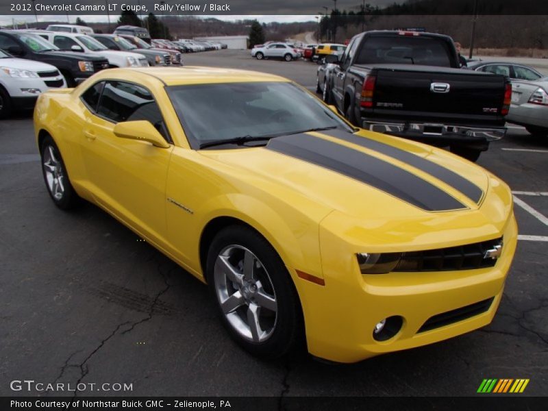 Rally Yellow / Black 2012 Chevrolet Camaro LT Coupe