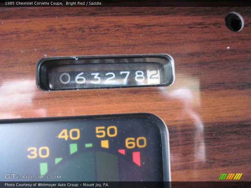 Bright Red / Saddle 1985 Chevrolet Corvette Coupe