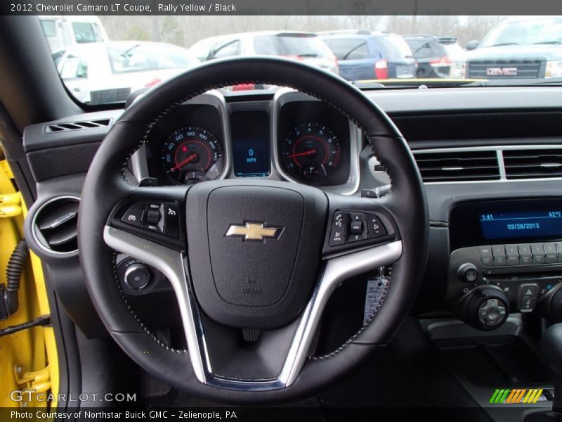 Rally Yellow / Black 2012 Chevrolet Camaro LT Coupe