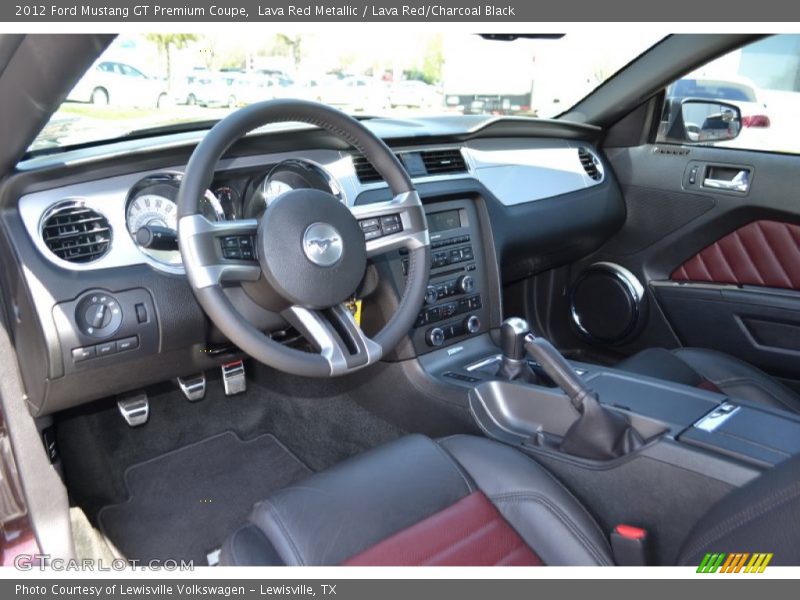 Lava Red/Charcoal Black Interior - 2012 Mustang GT Premium Coupe 