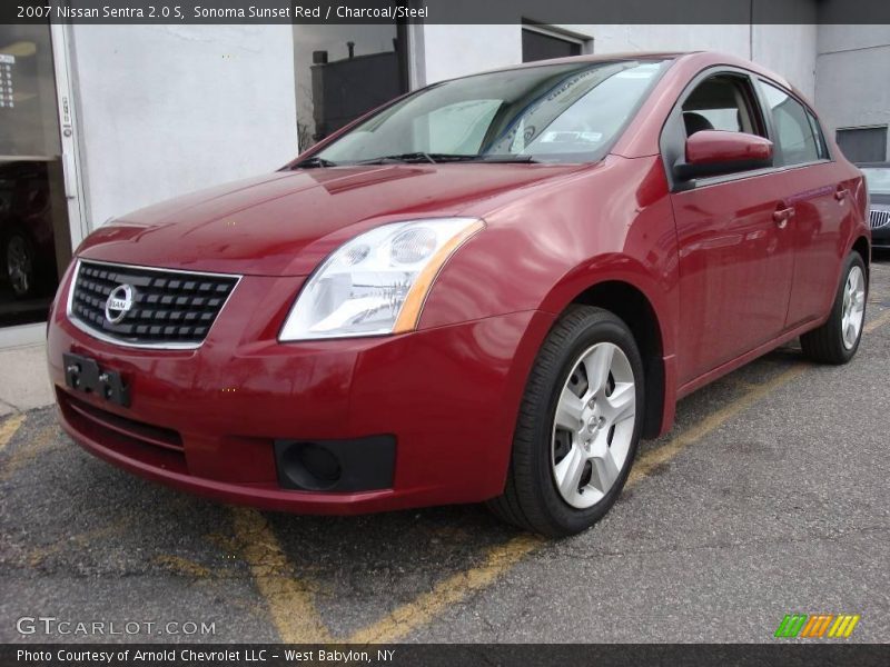 Sonoma Sunset Red / Charcoal/Steel 2007 Nissan Sentra 2.0 S