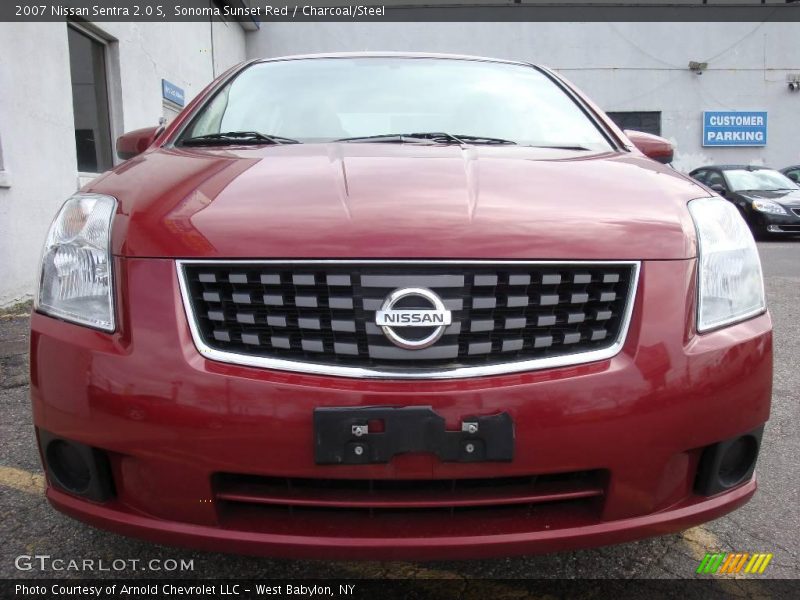 Sonoma Sunset Red / Charcoal/Steel 2007 Nissan Sentra 2.0 S