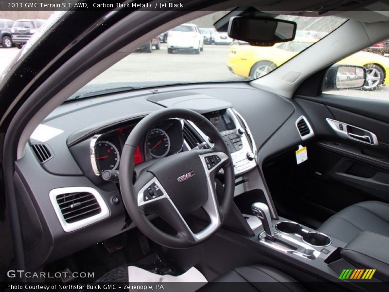 Carbon Black Metallic / Jet Black 2013 GMC Terrain SLT AWD