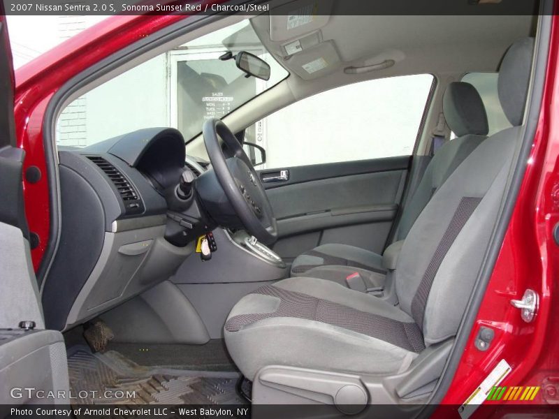 Sonoma Sunset Red / Charcoal/Steel 2007 Nissan Sentra 2.0 S
