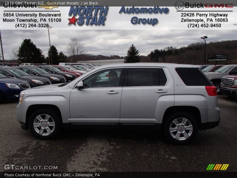 Quicksilver Metallic / Jet Black 2013 GMC Terrain SLE
