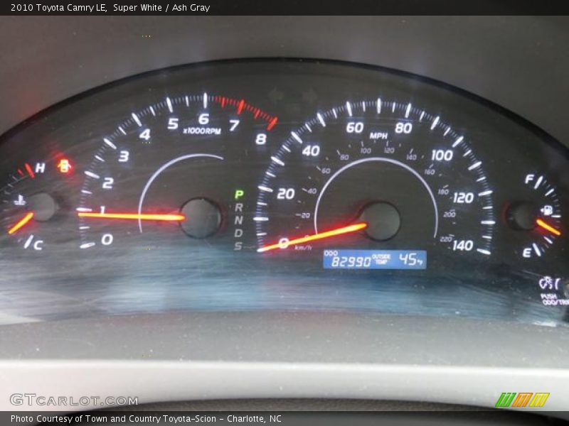 Super White / Ash Gray 2010 Toyota Camry LE