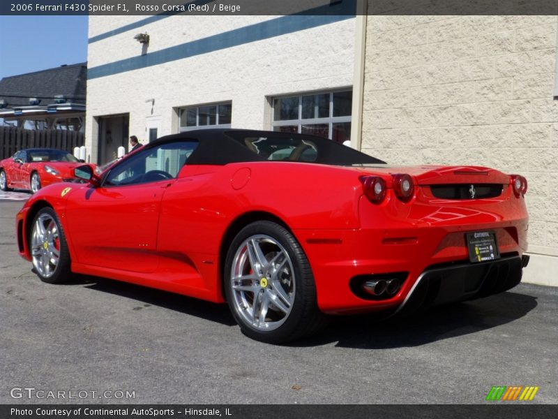 Rosso Corsa (Red) / Beige 2006 Ferrari F430 Spider F1