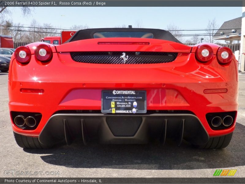 Rosso Corsa (Red) / Beige 2006 Ferrari F430 Spider F1