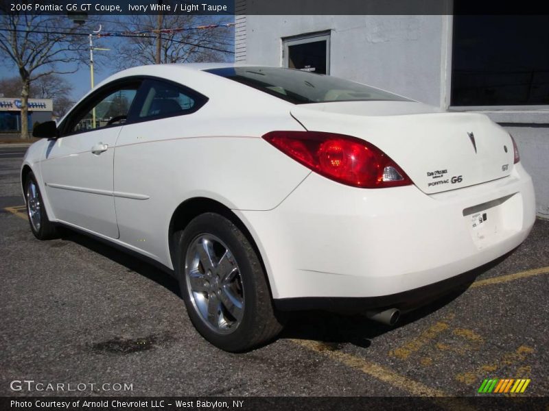 Ivory White / Light Taupe 2006 Pontiac G6 GT Coupe