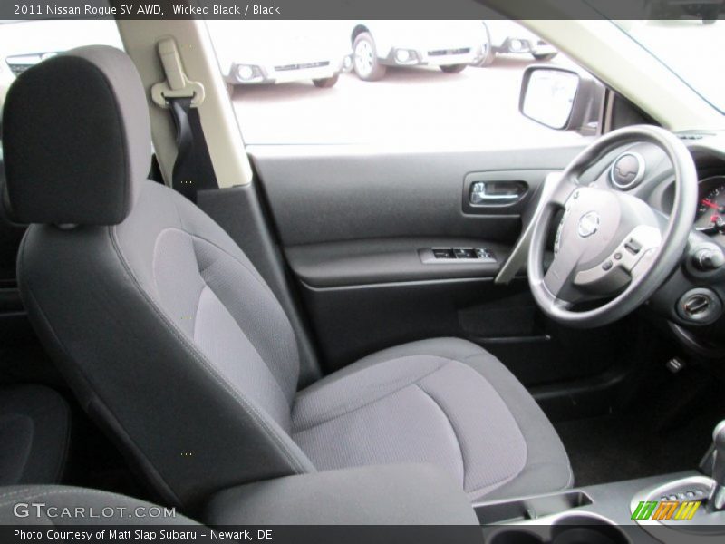 Wicked Black / Black 2011 Nissan Rogue SV AWD