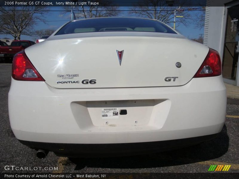 Ivory White / Light Taupe 2006 Pontiac G6 GT Coupe