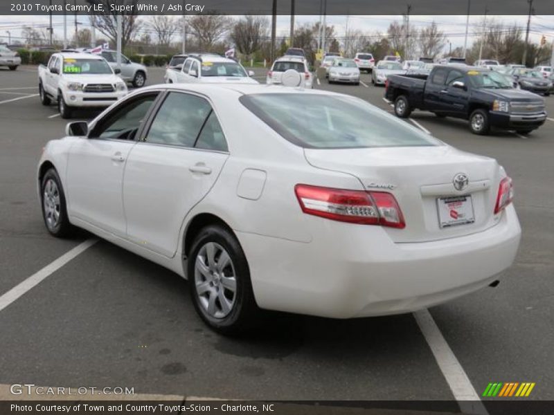 Super White / Ash Gray 2010 Toyota Camry LE