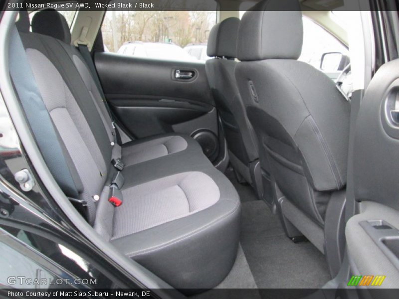 Wicked Black / Black 2011 Nissan Rogue SV AWD