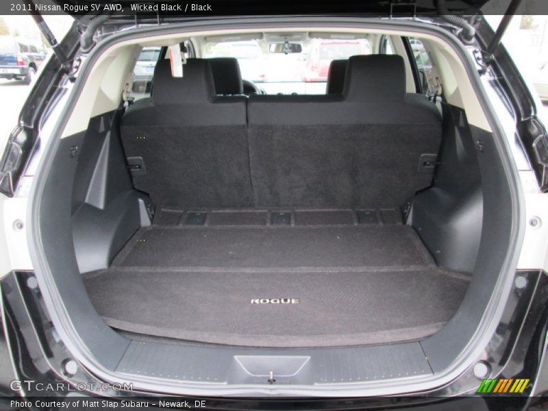 Wicked Black / Black 2011 Nissan Rogue SV AWD