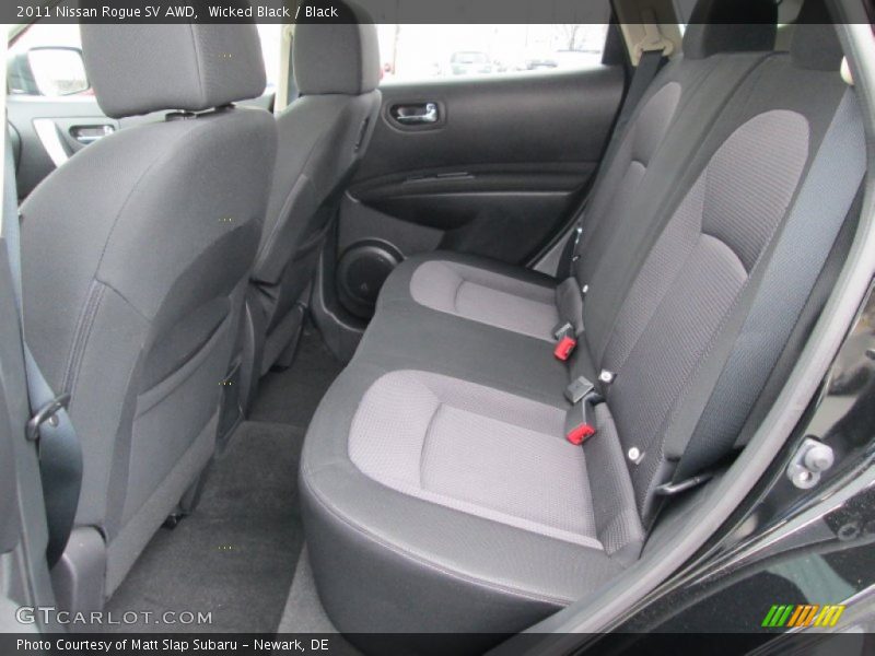 Wicked Black / Black 2011 Nissan Rogue SV AWD