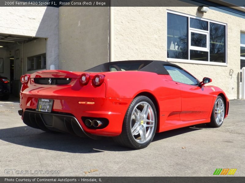 Rosso Corsa (Red) / Beige 2006 Ferrari F430 Spider F1