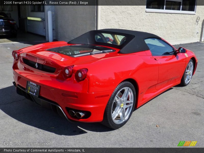 Rosso Corsa (Red) / Beige 2006 Ferrari F430 Spider F1