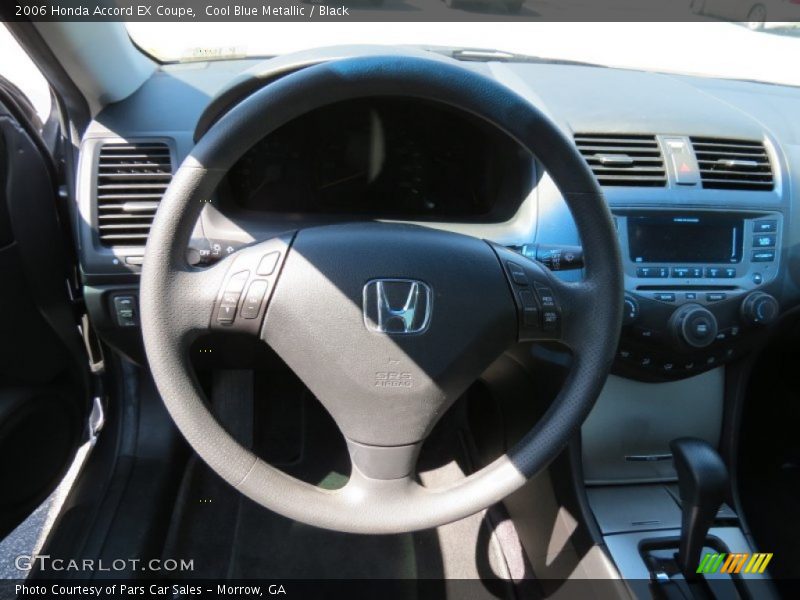 Cool Blue Metallic / Black 2006 Honda Accord EX Coupe