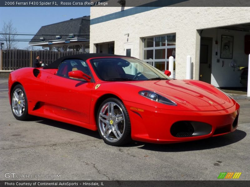 Rosso Corsa (Red) / Beige 2006 Ferrari F430 Spider F1