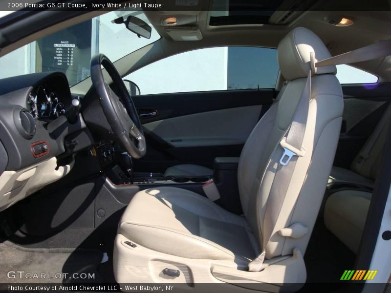 Ivory White / Light Taupe 2006 Pontiac G6 GT Coupe