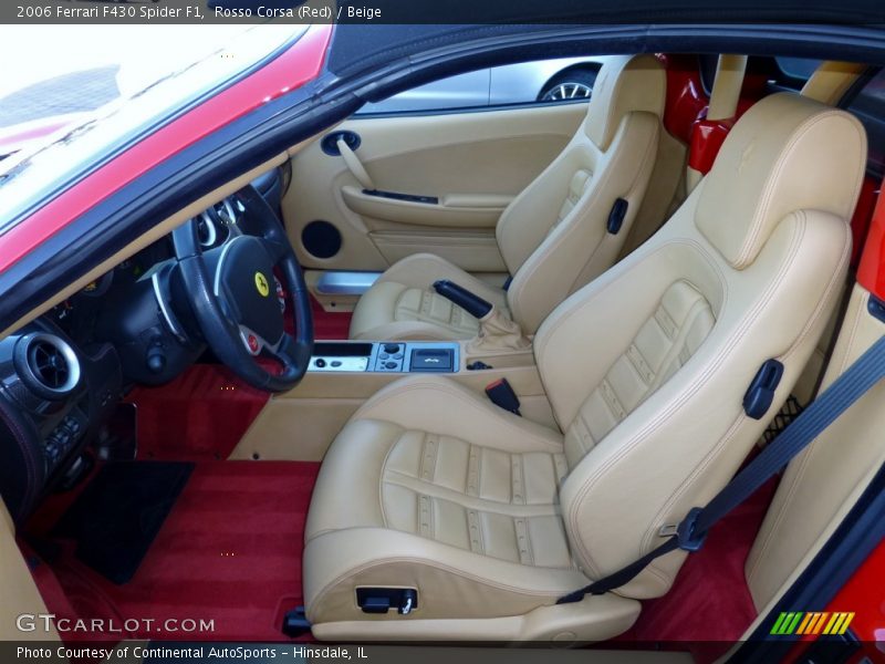 Front Seat of 2006 F430 Spider F1