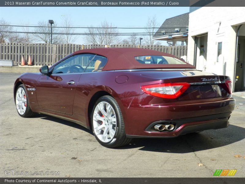  2013 GranTurismo Convertible GranCabrio Bordeaux Ponteveccio (Red Metallic)