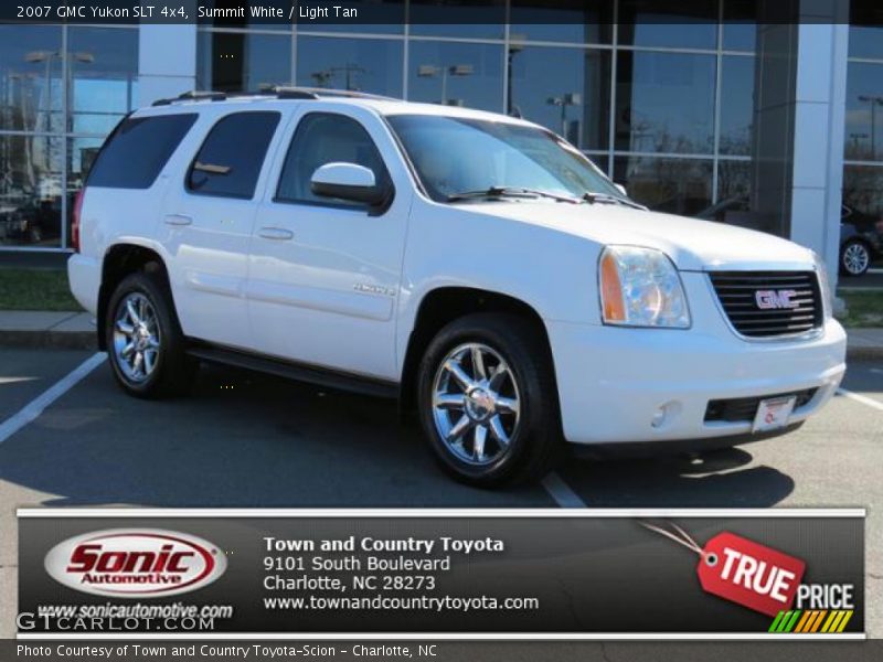 Summit White / Light Tan 2007 GMC Yukon SLT 4x4