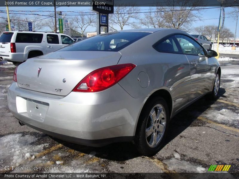 Liquid Silver Metallic / Ebony 2006 Pontiac G6 GT Coupe