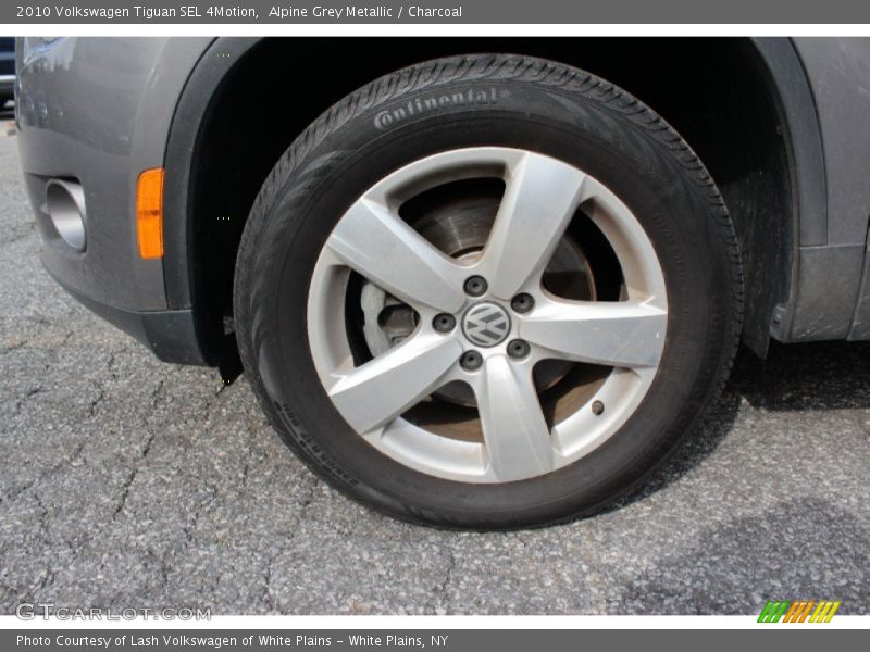 Alpine Grey Metallic / Charcoal 2010 Volkswagen Tiguan SEL 4Motion