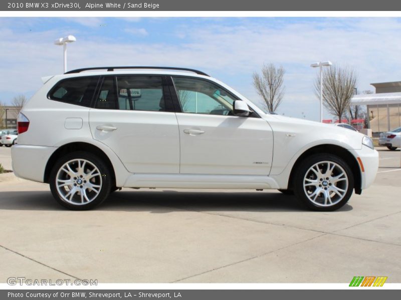 Alpine White / Sand Beige 2010 BMW X3 xDrive30i