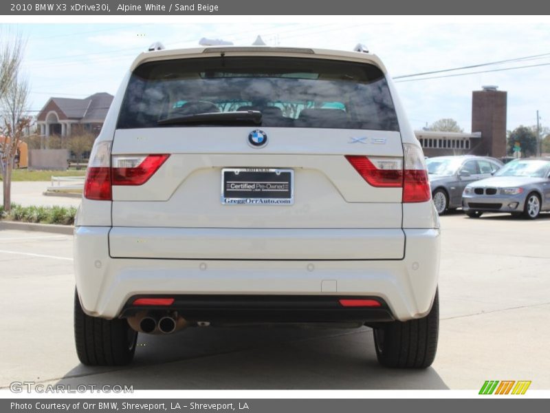 Alpine White / Sand Beige 2010 BMW X3 xDrive30i