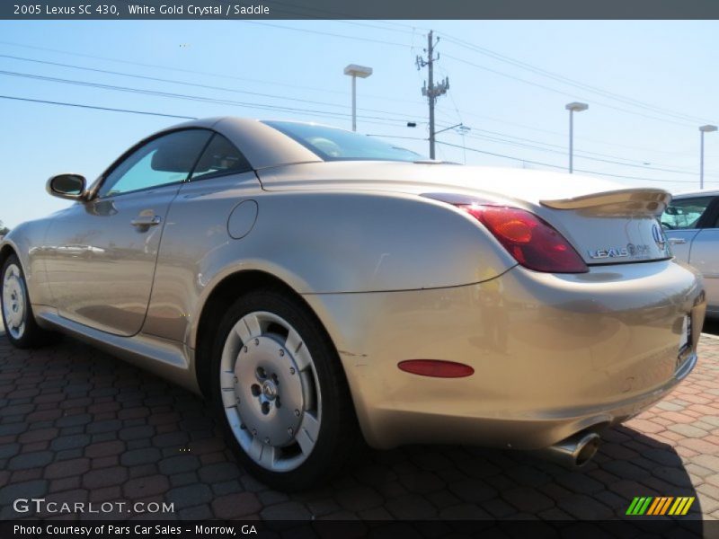 White Gold Crystal / Saddle 2005 Lexus SC 430