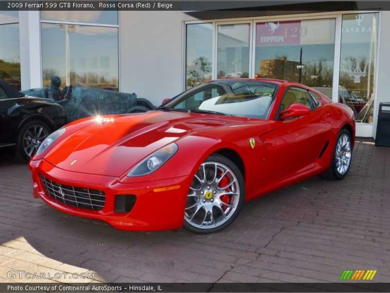 Rosso Corsa (Red) / Beige 2009 Ferrari 599 GTB Fiorano