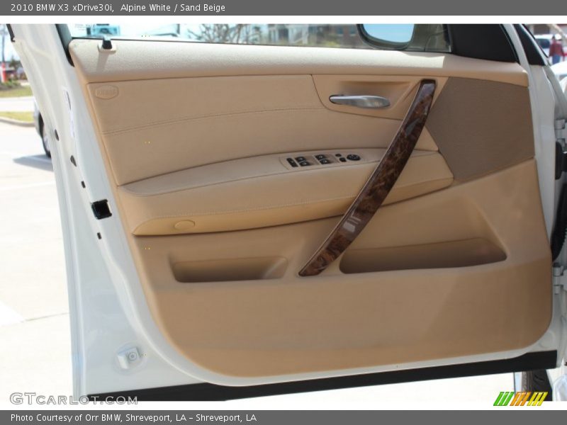 Alpine White / Sand Beige 2010 BMW X3 xDrive30i
