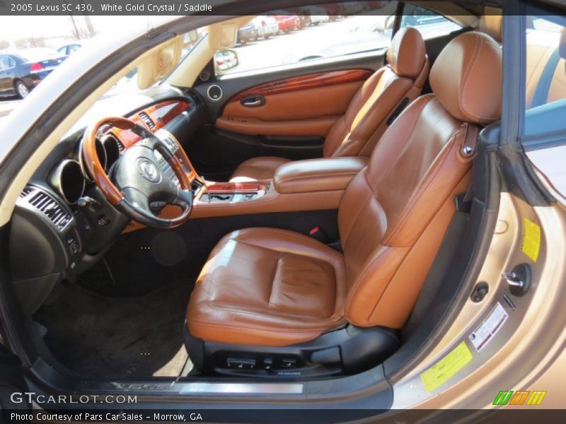 White Gold Crystal / Saddle 2005 Lexus SC 430