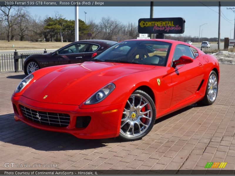 Front 3/4 View of 2009 599 GTB Fiorano 