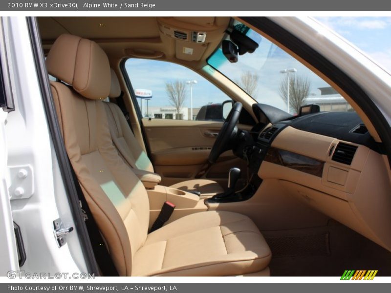 Alpine White / Sand Beige 2010 BMW X3 xDrive30i