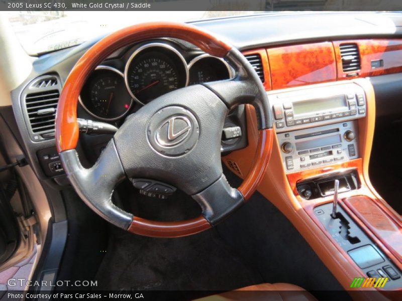 White Gold Crystal / Saddle 2005 Lexus SC 430